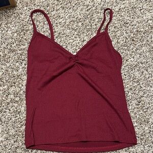 Elegant Burgundy Camisole Top